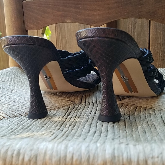 Majorie Sam Edelman Strappy Mule Leather Sandal - Picture 6 of 16